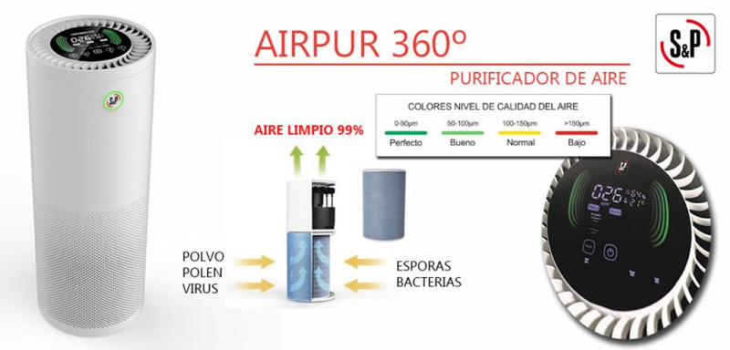 Já em Voltiks, o novo purificador de ar AIRPUR 360 da SOLER Y PALAU