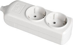 Multiple base with 2 outlets 2P+E, 16A 250V~.