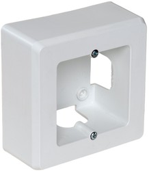 Caja de mecanismos de superficie para 1 elemento, 94 x 96 x 43 mm. Color blanco.