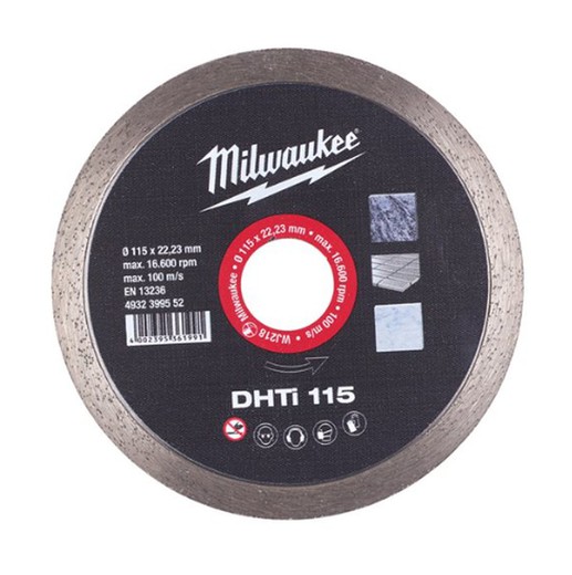 Doorlopende diamantschijf DHTI 115 Milwaukee 4932399552