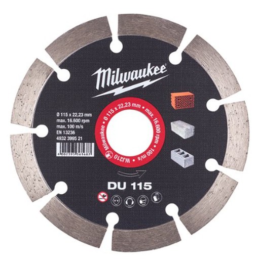 Travail général du disque diamanté DU 115 Milwaukee 4932399521