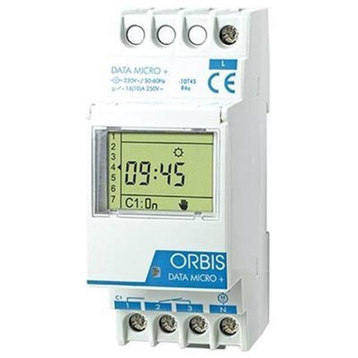Digital time switch DATA MICRO+ 1 CIRCUIT OB172012N Orbis