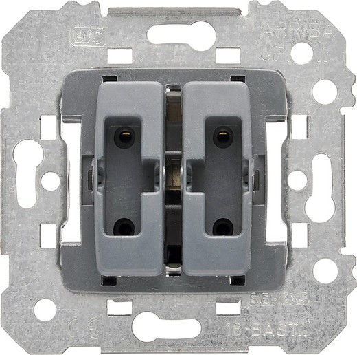 DOUBLE PUSH-BUTTON MECHANISM 10 A 250 V~