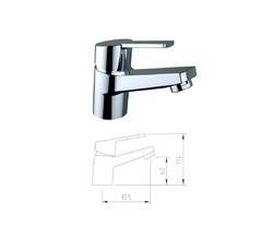 Mitigeur monocommande de lavabo Cabel One 99675