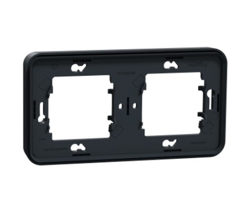 Frame with 2 elements Mureva Styl IP55 Gray Schneider Electric MUR34101