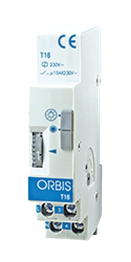 T-16 230 V. Automatic modular staircase RAL DIN. 45 sec to 7 min OB060131 Orbis