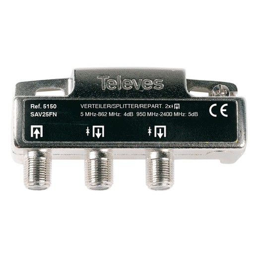 Televes 5150, 2 outputs TV distributor