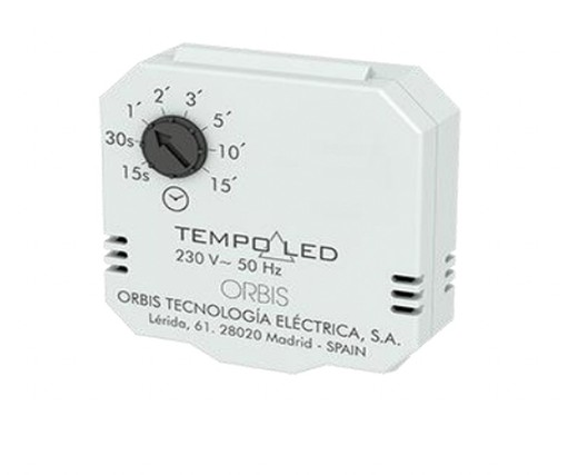 Justerbar timer LED-tid 15 sek/15 min 2-3 OB200007 Orbis