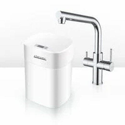 Unité de traitement d'eau par ultrafiltration Pure C/Kitchen 3 voies Metal Free Clever 61429