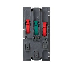 Base enchufe doble schuko corte 500 Cima led rojo  Simon 50010432-037