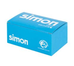 Base enchufe doble schuko corte 500 Cima led rojo  Simon 50010432-037