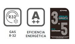 Aire Acondicionado Hisense Serie Brissa 12 CA35YR03 conjunto inverter split pared