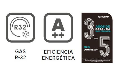 Aire Acondicionado Hisense Serie Brissa 12 CA35YR03 conjunto inverter split pared