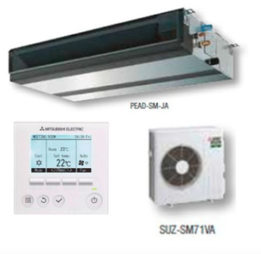 Conjunto Inverter 9,5Kw MGPEZ-100VJA Mitsubishi conductos con mando PAR40
