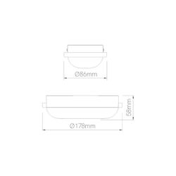 Utomhus vägglampa ZIBOR 12W 240V 120 ° Beneito y Faure