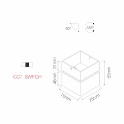 LED-Oberfläche MINI RUBYC 7W Beneito Faure auftragen