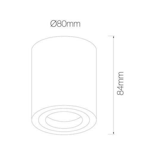 EIN Ring schwarz-weiße Aluminiumoberfläche