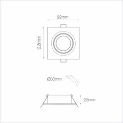 ZIO-ring naturlig borstad aluminium Beneito och Faure
