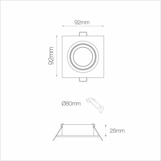 ZIO-ring naturlig borstad aluminium Beneito och Faure