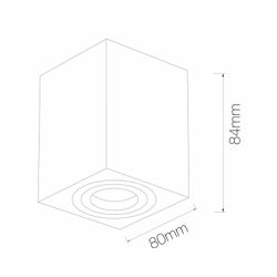 ZIO svart och vit ytoring i aluminium