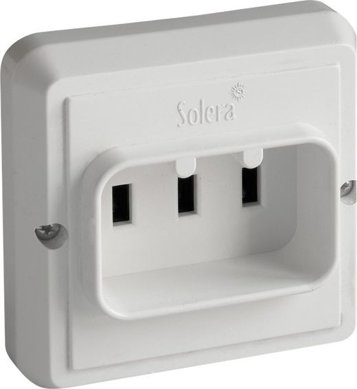 Bipolar socket base with ground contact 25A 250V~.