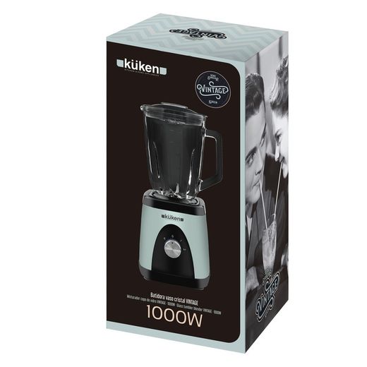 Batidora vaso cristal 1.5L 1000W KÜKEN vintage 33971