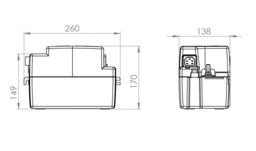 Sanicondens Mini SK6MINI SFA kondensatpump