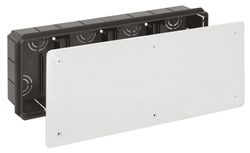Caja de conexión de empotrar. De 400 x 160 mm. Tapa con tornillos.
