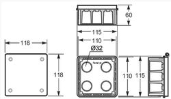 Scatola per installazione a parete cava Famatel