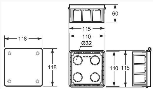 Scatola per installazione a parete cava Famatel