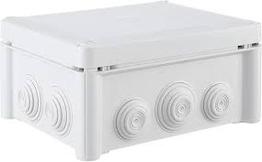 Plexo box - IP 55 - IK 07 - rectangular - 180x140x86 mm - 10 entries 092176