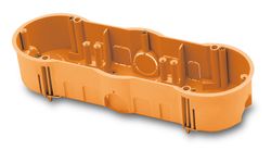 Caisson de rinçage triple universel en plaques de plâtre pour mécanismes FAMATEL 3257