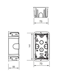 Boîte de chasse 500 Cima 1 module double Simon 51020101-039