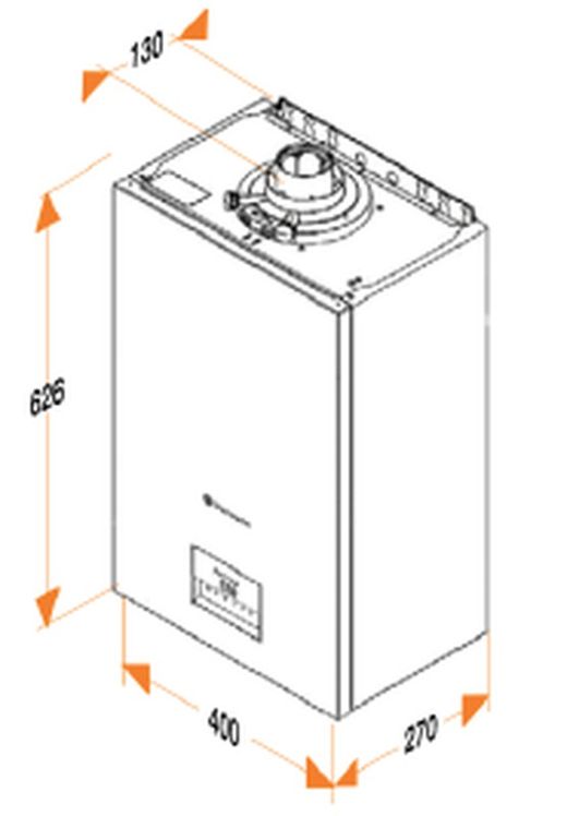 Caldaia murale a condensazione MicraCom 24 kw mista ACS e Riscaldamento, Gas Naturale trasformabile a Propano