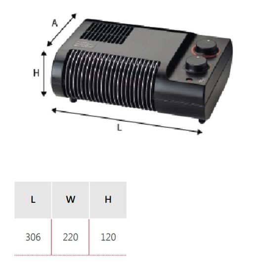 Heater TL-20N 2000W 230V S & 5226021300