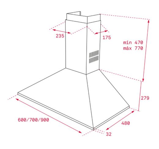 Extractor Hood DBB60 Teka 40460400