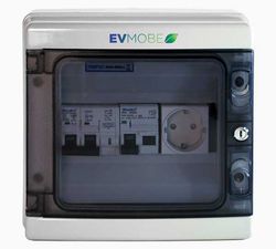 7,4 kW 32 A einphasiges evOptima-Ladegerät mit 5 m Schlauch Typ 2 E40-W2274 - Evmobe