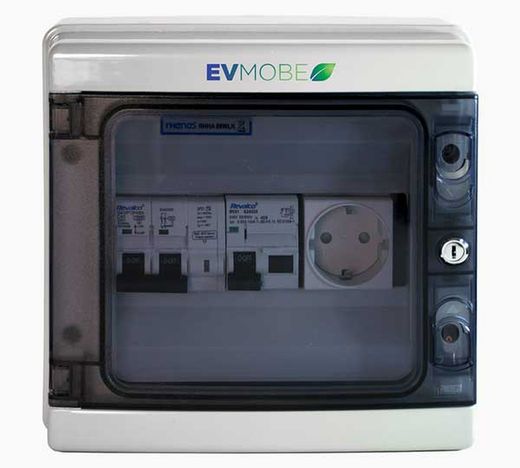 7,4 kW 32 A einphasiges evOptima-Ladegerät mit 5 m Schlauch Typ 2 E40-W2274 - Evmobe