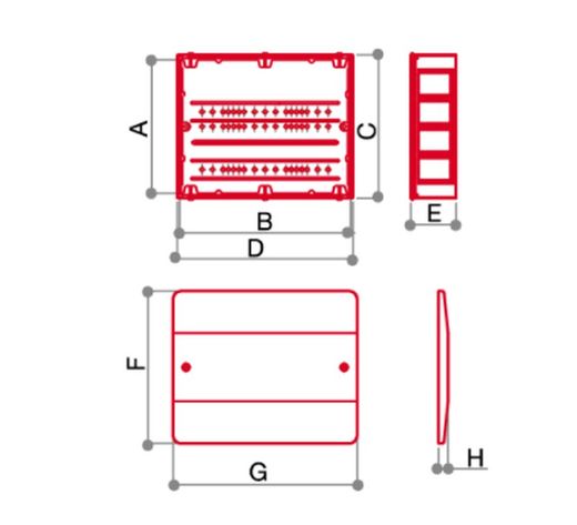 Caseta inspección CT473 335x280 mm Potermic  010010