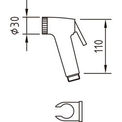 Conjunto ducha higiénica Shattaf Oasis. Clever 97803