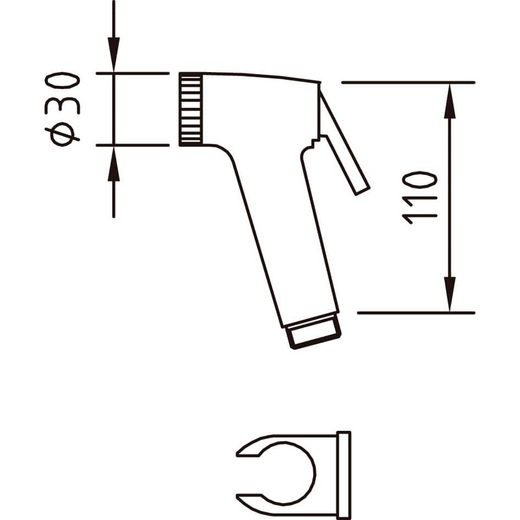 Conjunto ducha higiénica Shattaf Oasis. Clever 97803