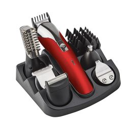 Kort hår- och skäggbatteri 11in1 KÜKEN röd 5W 34089