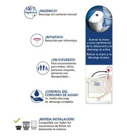 WIRQUIN Kontaktloser hygienischer TRONIC 2 WC-Entlader 10723408