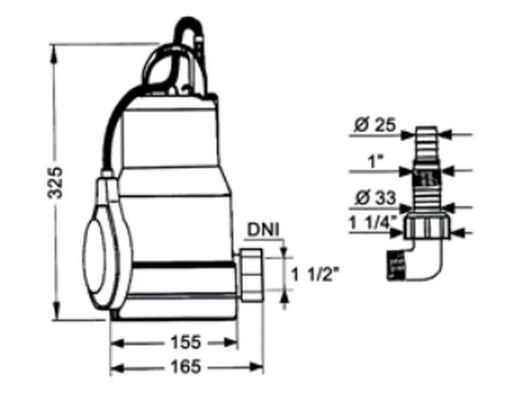 Zatapialna pompa elektryczna SUM-50 Cabel 9200