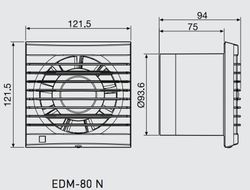 Bath Extractor Series EDM-80 N S&P 5210035100