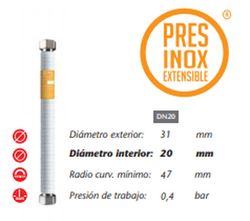 Flexo Presinox Tucai PR H-3/4 H-3/4 30 cm 4397