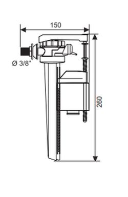 CABEL Sideservoventil flytkran 10721365