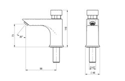 PRESTO XT-L TAP NORMAL PULS COLD WATER