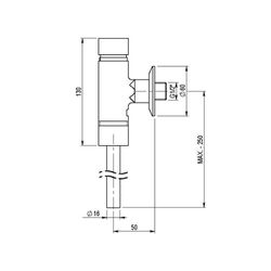 Robinet d'urinoir vertical XT U Presto 26700