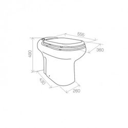 Inodoro SANICOMPACT Elite 0101504 con sistema triturador-bombeador